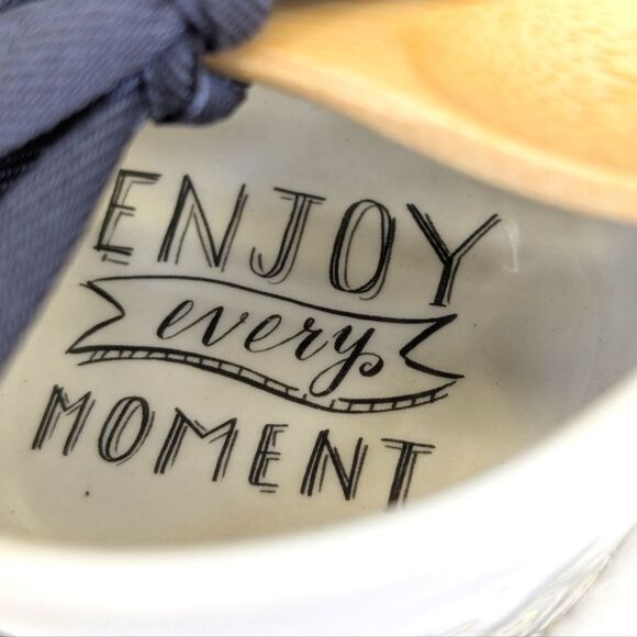 NWT Demdaco 'Enjoy Every Moment' Appetizer Bowl with Spoon - Picture 9 of 12